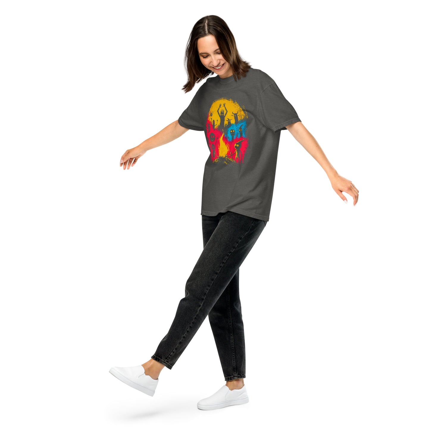 Halloween-Kollektion 2024 - No. 01 - Schweres textilgefärbtes Unisex-T-Shirt - in 3 Farben
