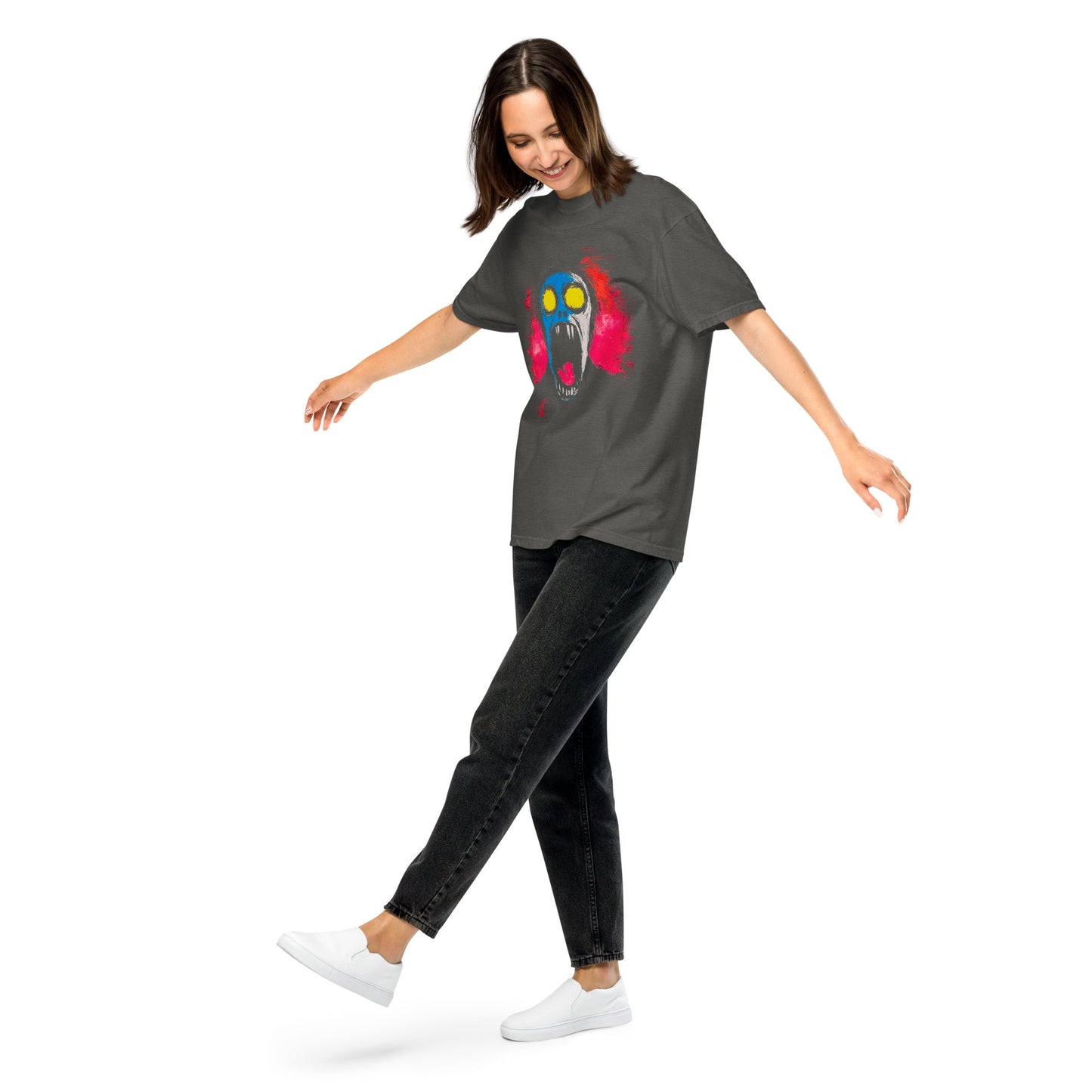 Halloween-Kollektion 2024 - No. 07 - Schweres textilgefärbtes Unisex-T-Shirt - in 3 Farben