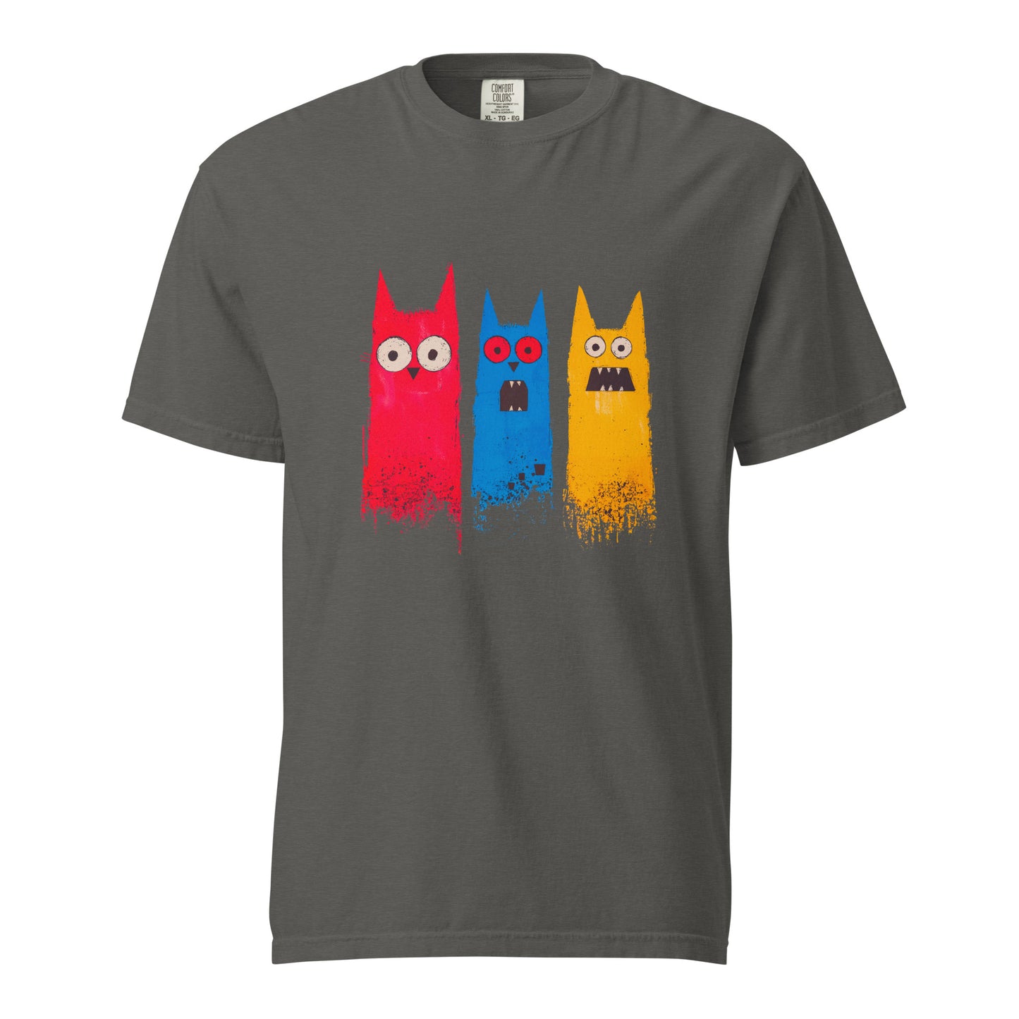 Halloween-Kollektion 2024 - No. 16 - Schweres textilgefärbtes Unisex-T-Shirt - in 3 Farben