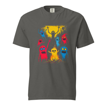Halloween-Kollektion 2024 - No. 19 - Schweres textilgefärbtes Unisex-T-Shirt - in 3 Farben