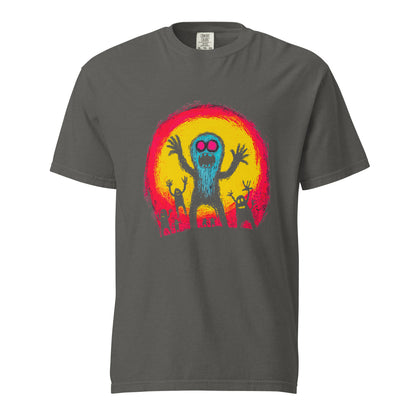 Halloween-Kollektion 2024 - No. 33 - Schweres textilgefärbtes Unisex-T-Shirt - in 3 Farben