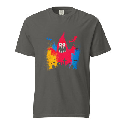 Halloween-Kollektion 2024 - No. 42 - Schweres textilgefärbtes Unisex-T-Shirt - in 3 Farben