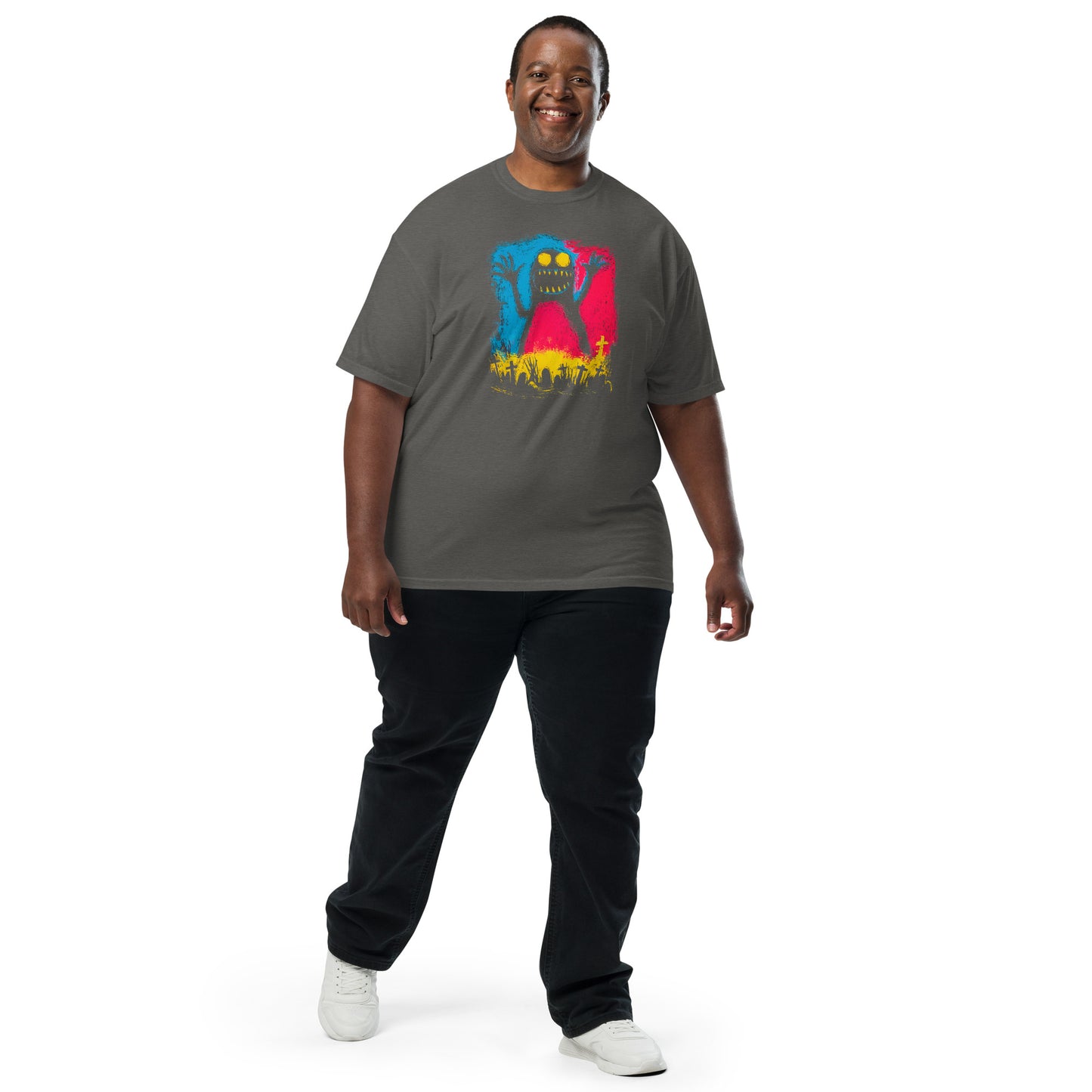 Halloween-Kollektion 2024 - No. 02 - Schweres textilgefärbtes Unisex-T-Shirt - in 3 Farben