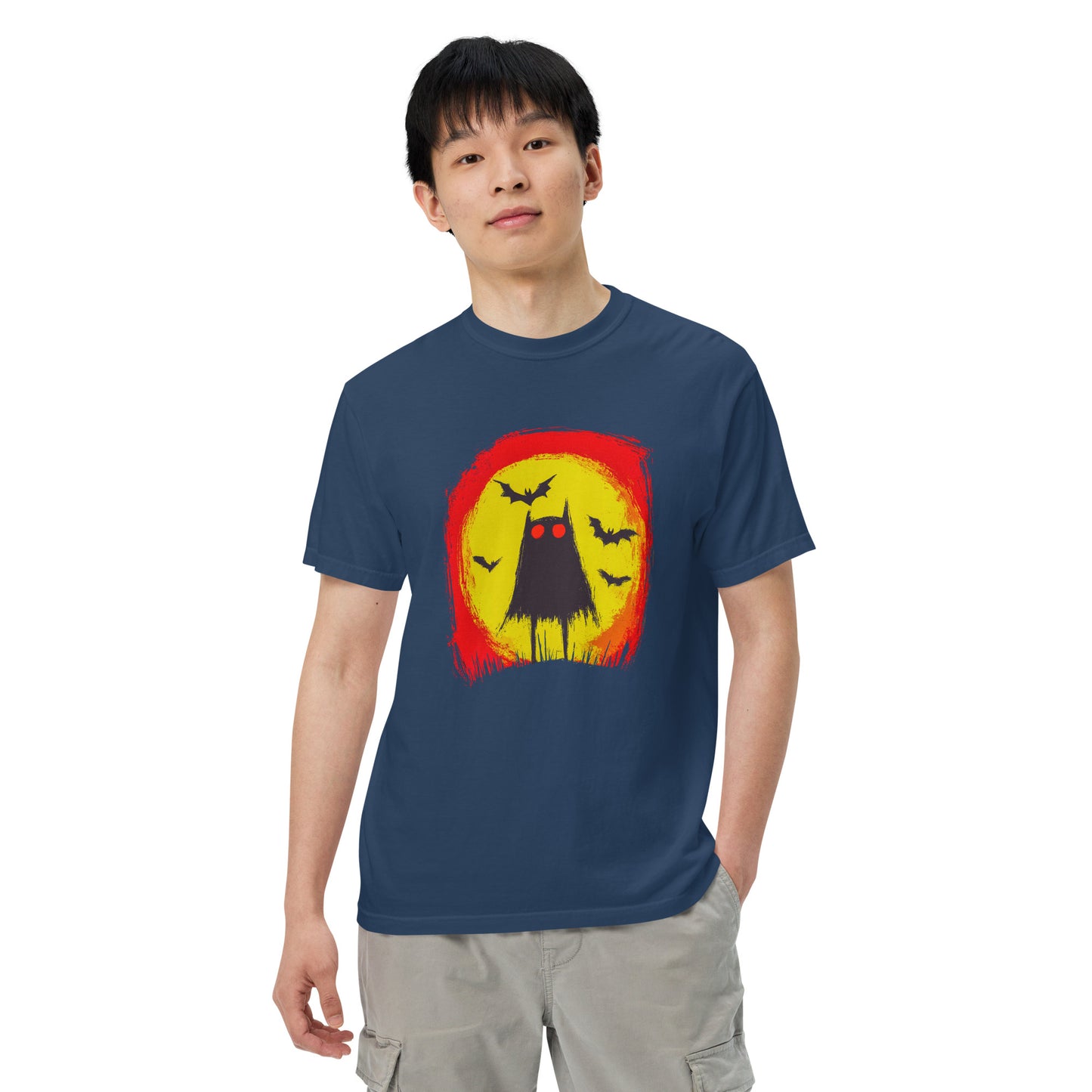 Halloween-Kollektion 2024 - No. 06 - Schweres textilgefärbtes Unisex-T-Shirt - in 3 Farben