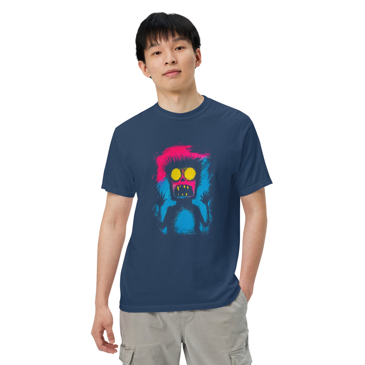 Halloween-Kollektion 2024 - No. 05 - Schweres textilgefärbtes Unisex-T-Shirt - in 3 Farben