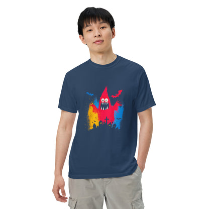 Halloween-Kollektion 2024 - No. 42 - Schweres textilgefärbtes Unisex-T-Shirt - in 3 Farben