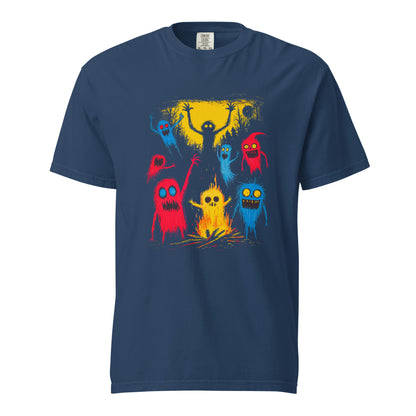 Halloween-Kollektion 2024 - No. 19 - Schweres textilgefärbtes Unisex-T-Shirt - in 3 Farben