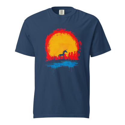 Halloween-Kollektion 2024 - No. 30 - Schweres textilgefärbtes Unisex-T-Shirt - in 3 Farben