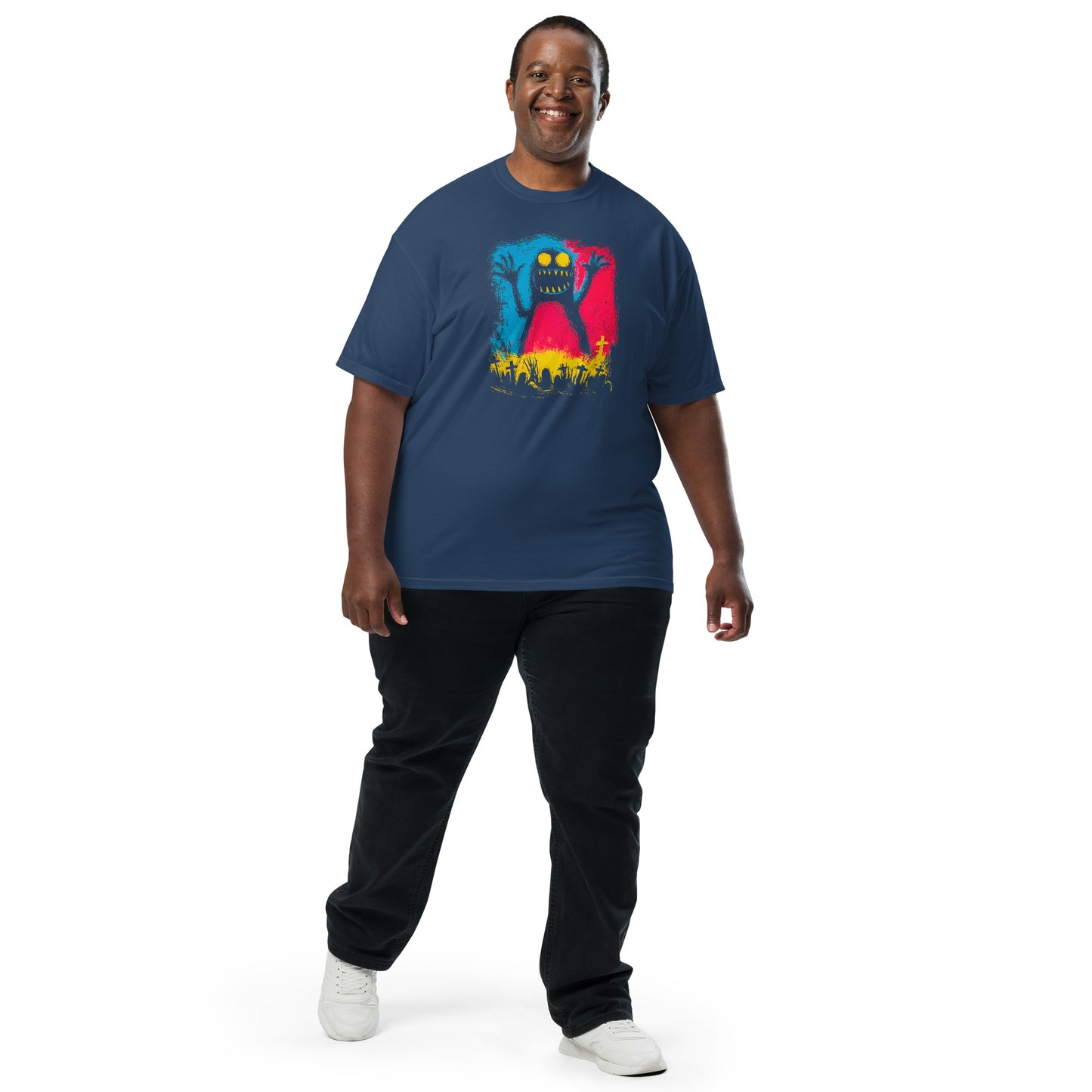 Halloween-Kollektion 2024 - No. 02 - Schweres textilgefärbtes Unisex-T-Shirt - in 3 Farben