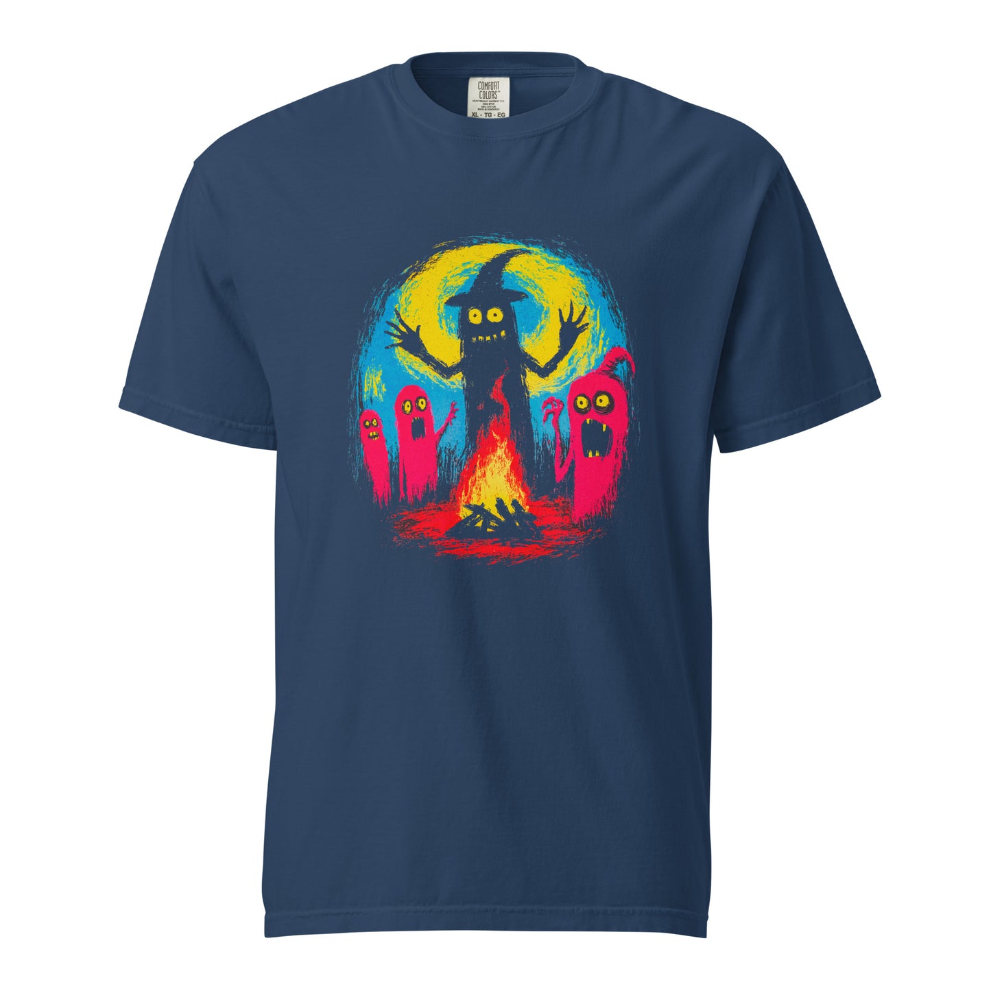 Halloween-Kollektion 2024 - No. 03 - Schweres textilgefärbtes Unisex-T-Shirt - in 3 Farben