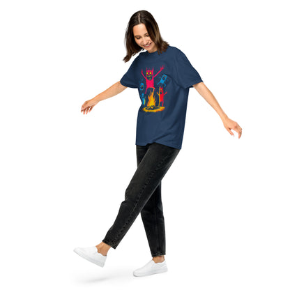 Halloween-Kollektion 2024 - No. 40 - Schweres textilgefärbtes Unisex-T-Shirt - in 3 Farben