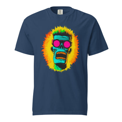 NEON Halloween-Kollektion 2024 - No. 03 - Schweres textilgefärbtes Unisex-T-Shirt - in 6 Farben
