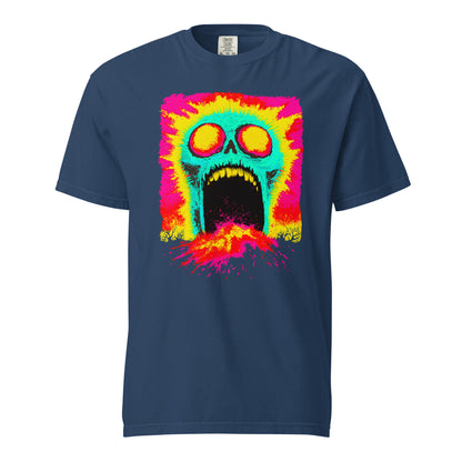 NEON Halloween-Kollektion 2024 - No. 07 - Schweres textilgefärbtes Unisex-T-Shirt - in 4 Farben