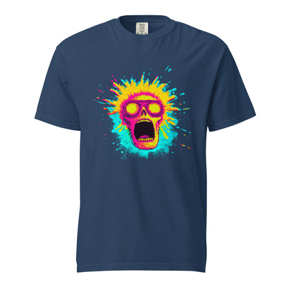 NEON Halloween-Kollektion 2024 - No. 08 - Schweres textilgefärbtes Unisex-T-Shirt - in 5 Farben