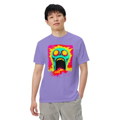 NEON Halloween-Kollektion 2024 - No. 07 - Schweres textilgefärbtes Unisex-T-Shirt - in 4 Farben