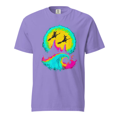 NEON Halloween-Kollektion 2024 - No. 04 - Schweres textilgefärbtes Unisex-T-Shirt - in 6 Farben