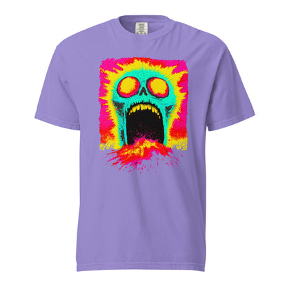 NEON Halloween-Kollektion 2024 - No. 07 - Schweres textilgefärbtes Unisex-T-Shirt - in 4 Farben