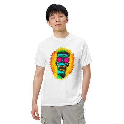 NEON Halloween-Kollektion 2024 - No. 03 - Schweres textilgefärbtes Unisex-T-Shirt - in 6 Farben