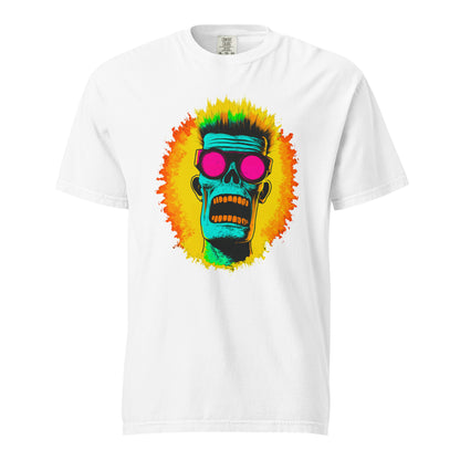 NEON Halloween-Kollektion 2024 - No. 03 - Schweres textilgefärbtes Unisex-T-Shirt - in 6 Farben