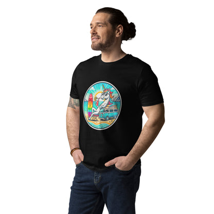 "SUP-Unicorn!" #2  - Unisex-Bio-Baumwoll-T-Shirt - Weiß