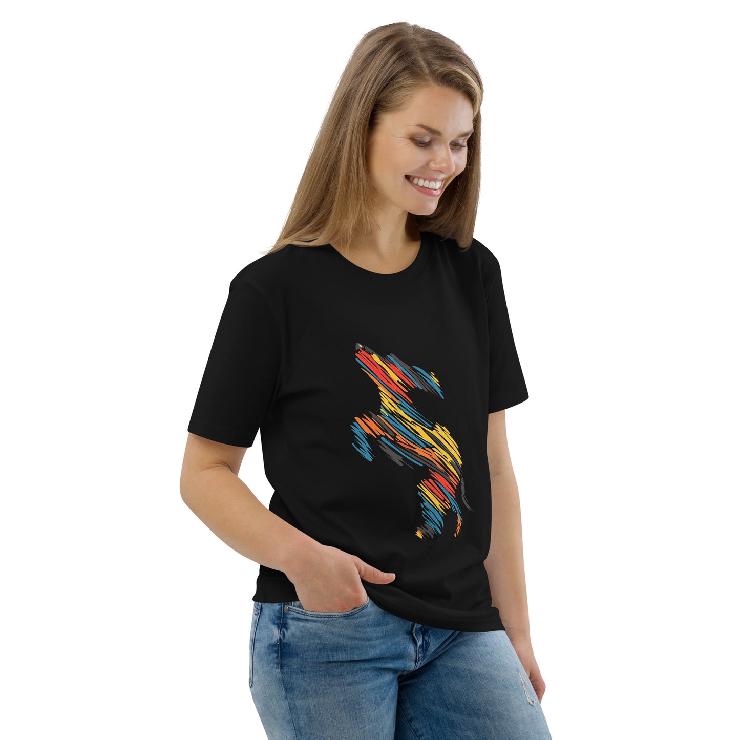 "Happy Dog" #1  - "Sketchy"-Kollektion! - weiß, navy-blau und schwarz