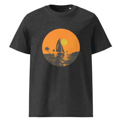 "Surf, Surf, Surf!" #3 - Unisex-Bio-Baumwoll-T-Shirt - Dark Heather Grey