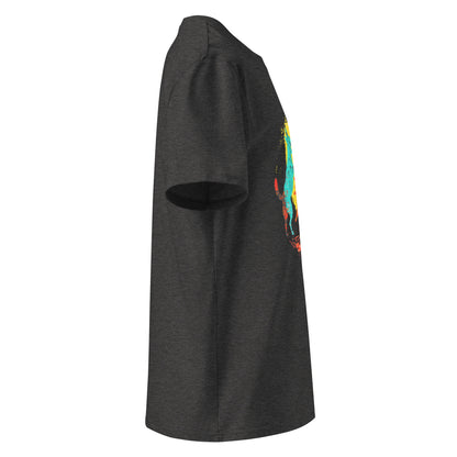 "Playing dogs!" - Unisex-Bio-Baumwoll-T-Shirt - Dark Heather Grey