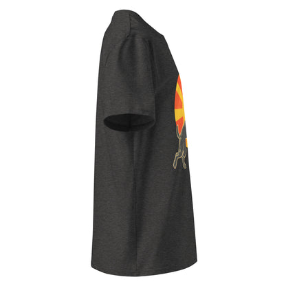 "Football-Labbi!" - Unisex-Bio-Baumwoll-T-Shirt - Dark Heather Grey