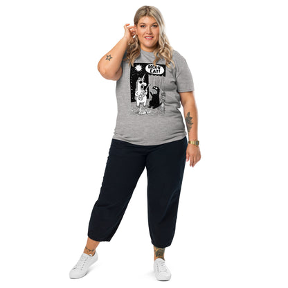 "ROCK´N EAT!" - Unisex-Bio-Baumwoll-T-Shirt - in 3 Farben