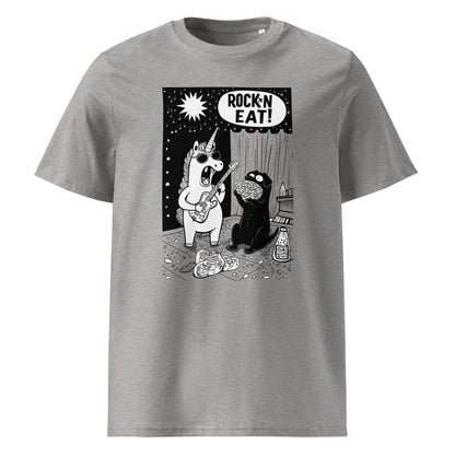 "ROCK´N EAT!" - Unisex-Bio-Baumwoll-T-Shirt - in 3 Farben