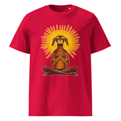 "Yoga-Labbi" #2 - Unisex-Bio-Baumwoll-T-Shirt - Rot