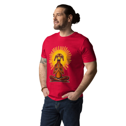 "Yoga-Labbi" #2 - Unisex-Bio-Baumwoll-T-Shirt - Rot