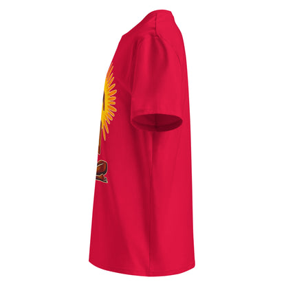 "Yoga-Labbi" #2 - Unisex-Bio-Baumwoll-T-Shirt - Rot