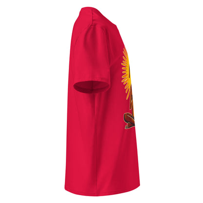 "Yoga-Labbi" #2 - Unisex-Bio-Baumwoll-T-Shirt - Rot