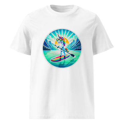"SUP-Unicorn!" #1  - Unisex-Bio-Baumwoll-T-Shirt - Weiß