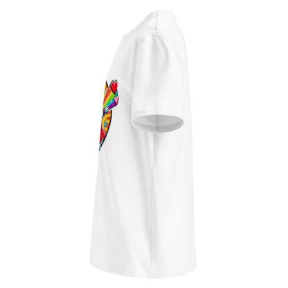 "Superhero-Unicorn!" #2 - Unisex-Bio-Baumwoll-T-Shirt - Weiß