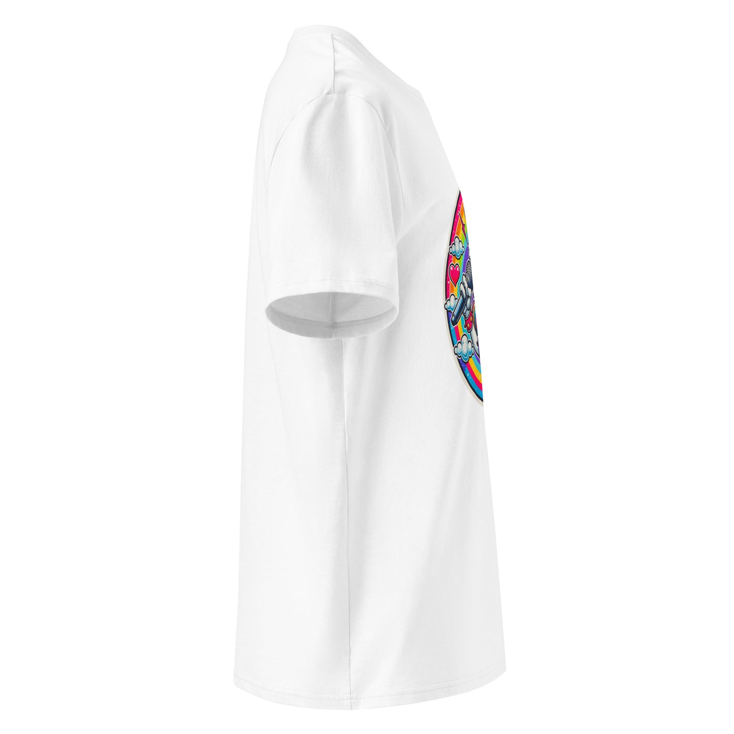 "Heavy-Metal-Unicorn!" - Unisex-Bio-Baumwoll-T-Shirt - Weiß