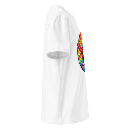 "Superhero-Unicorn!" - Unisex-Bio-Baumwoll-T-Shirt - Weiß