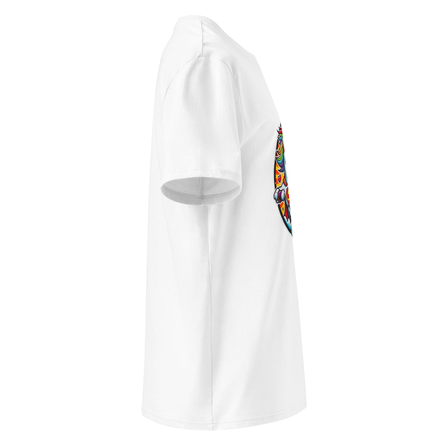 "Superhero-Unicorn!" #2 - Unisex-Bio-Baumwoll-T-Shirt - Weiß
