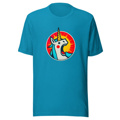 "Unicorn!" #2 - Unisex-T-Shirt - Aqua