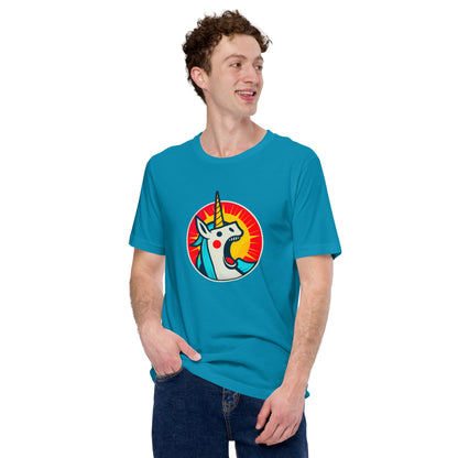 "Unicorn!" #2 - Unisex-T-Shirt - Aqua