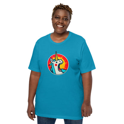 "Unicorn!" #2 - Unisex-T-Shirt - Aqua