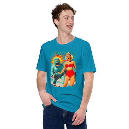 "Monster Madness!" #1 - Unisex-T-Shirt - Aqua
