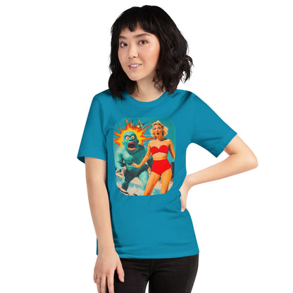 "Monster Madness!" #1 - Unisex-T-Shirt - Aqua