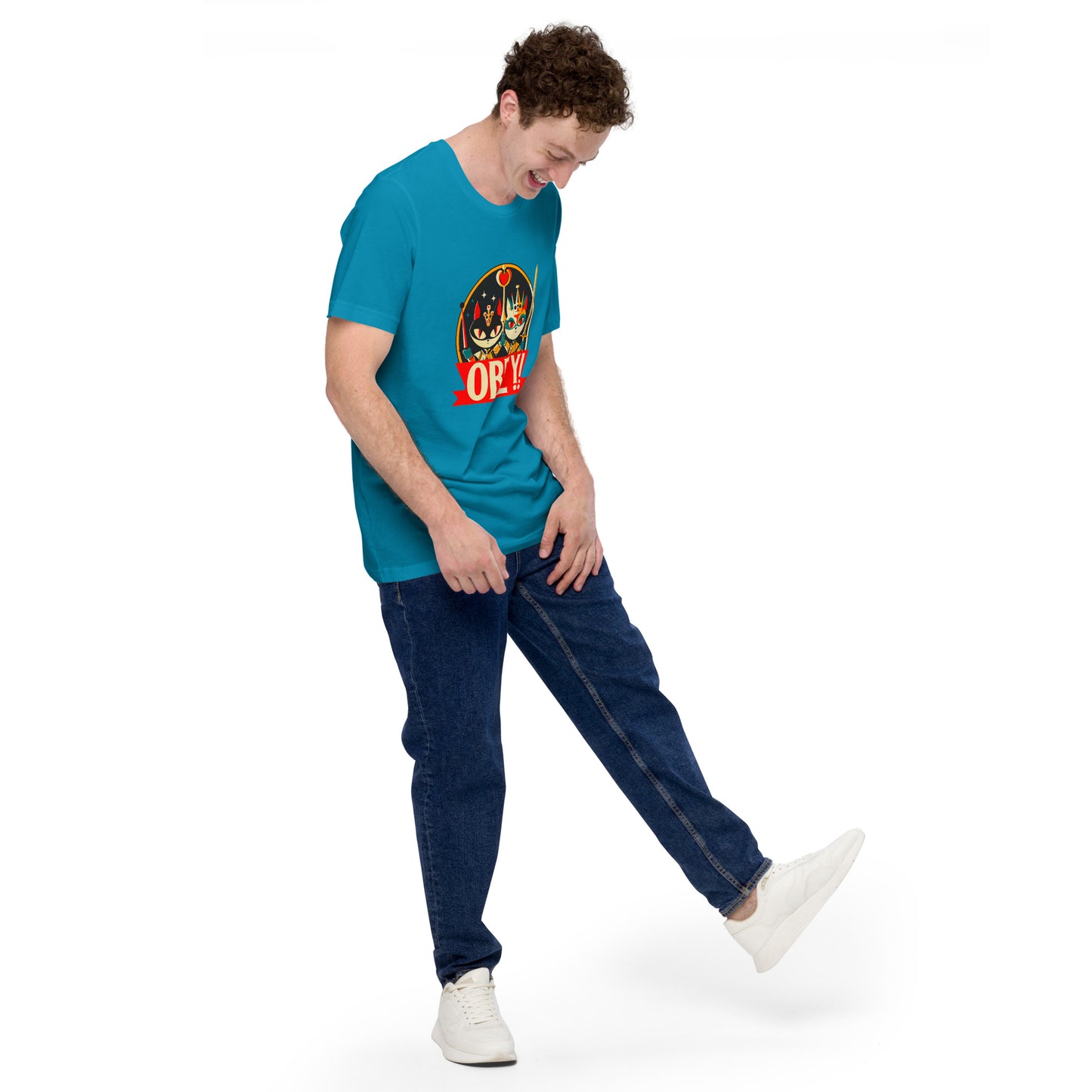 "Obey!" - Unisex-T-Shirt - Aqua