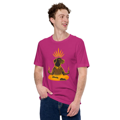 "Yoga-Labbi" #1 - Unisex-T-Shirt - Berry