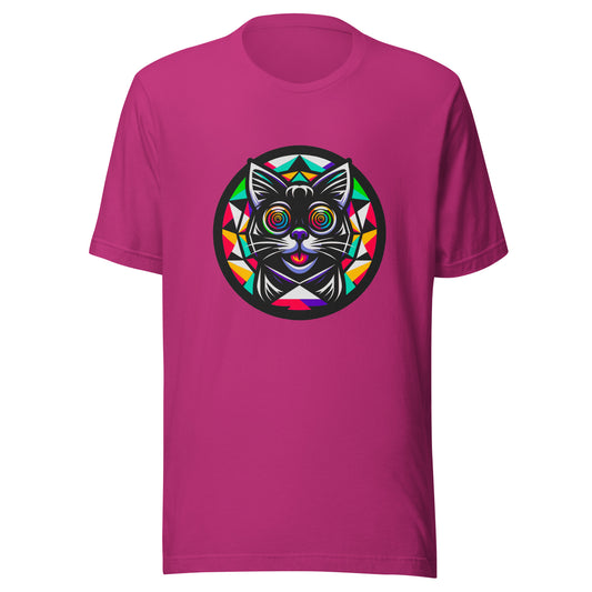 "Psycho Hypno-Cat!" #1 - Unisex-T-Shirt - Berry - Berry