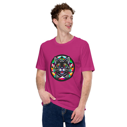 "Psycho Hypno-Cat!" #1 - Unisex-T-Shirt - Berry - Berry
