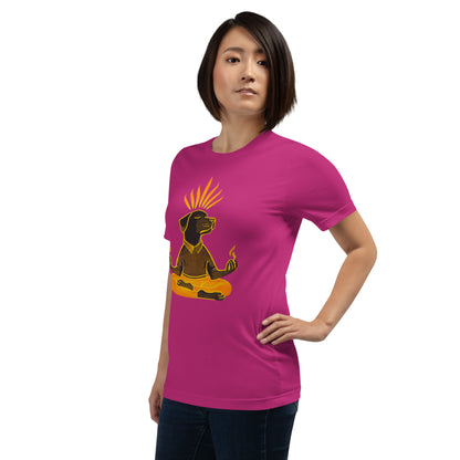 "Yoga-Labbi" #1 - Unisex-T-Shirt - Berry