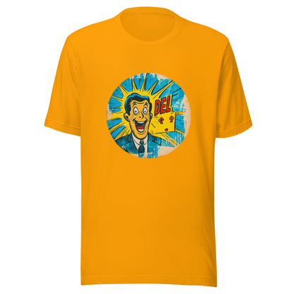 "Del *.*" - Unisex-T-Shirt - Goldgelb